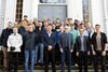 Group photo of the competition participants in front of the Institute of Mechanical Engineering at Clausthal University of Technology